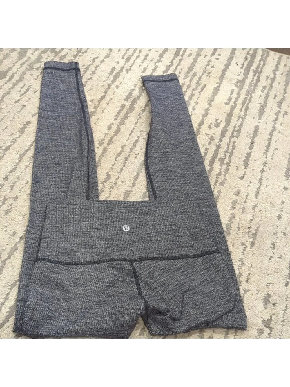 Lululemon Wunder Under Pant *High Rise Coco Pique Black / Black